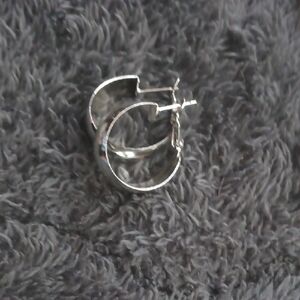 Elegant Silver Hoop Earrings